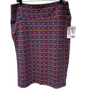LuLaRue Geometric Patterned Stretchy Skirt women’s size 2XL NWT
